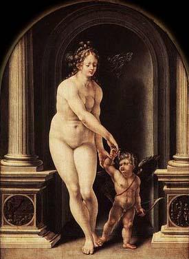 GOSSAERT, Jan (Mabuse) Venus and Cupid oil painting picture